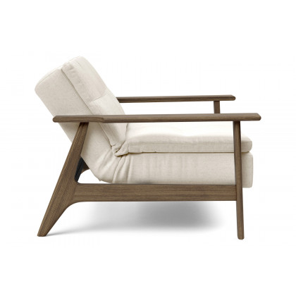Innovation Living Dublexo Frej Chair Smoked Oak - 531 Bouclé Off White