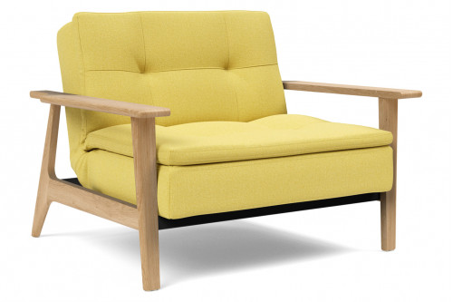 Innovation Living™ Dublexo Frej Chair Oak - 554 Soft Mustard Flower