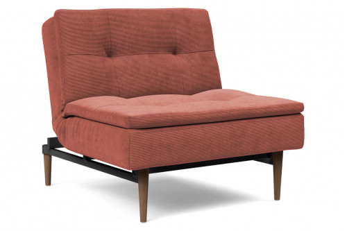 Innovation Living™ Dublexo Styletto Chair Dark Wood - 317 Cordufine Rust