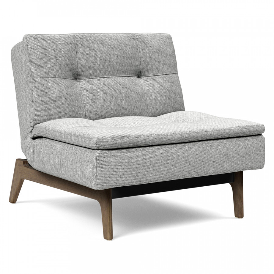 Innovation Living Dublexo Eik Chair Smoked Oak - 590 Micro Check Gray