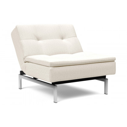 Innovation Living Dublexo Stainless Steel Chair - 531 Bouclé Off White