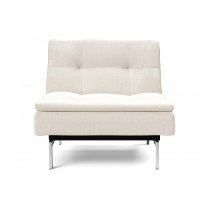 Innovation Living Dublexo Stainless Steel Chair - 531 Bouclé Off White