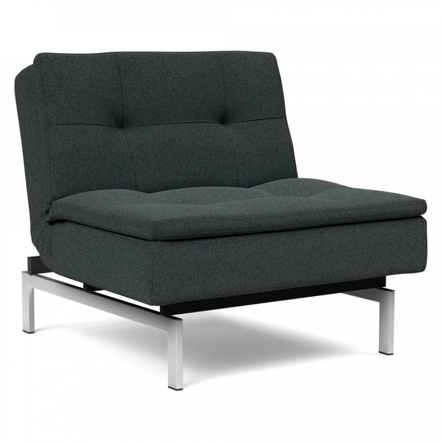 Innovation Living Dublexo Stainless Steel Chair - 534 Bouclé Black Raven