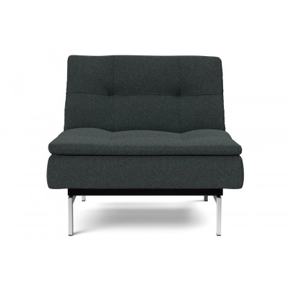 Innovation Living Dublexo Stainless Steel Chair - 534 Bouclé Black Raven