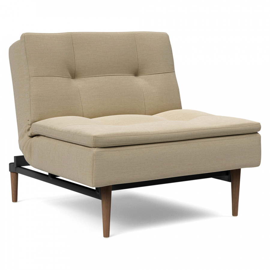 Innovation Living Dublexo Styletto Chair Dark Wood - 571 Vivus Dusty Sand