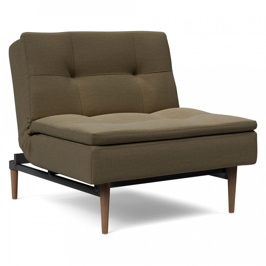Innovation Living Dublexo Styletto Chair Dark Wood - 575 Vivus Dusty Olive