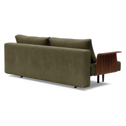 Innovation Living Recast Plus Sofa Bed Dark Styletto with Arms - 316 Cordufine Pine Green