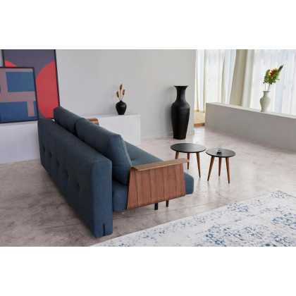 Innovation Living Recast Plus Sofa Bed Dark Styletto with Arms - 316 Cordufine Pine Green