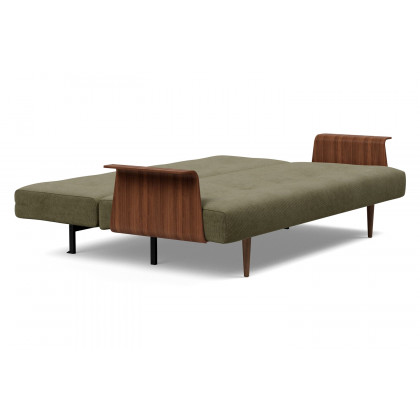 Innovation Living Recast Plus Sofa Bed Dark Styletto with Arms - 316 Cordufine Pine Green