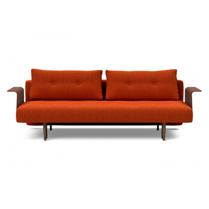 Innovation Living Recast Plus Sofa Bed Dark Styletto with Arms - 506 Elegance Paprika