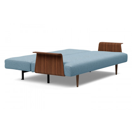Innovation Living Recast Plus Sofa Bed Dark Styletto with Arms - 525 Mixed Dance Light Blue