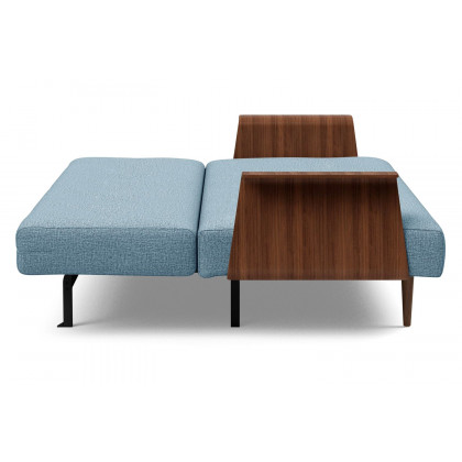 Innovation Living Recast Plus Sofa Bed Dark Styletto with Arms - 525 Mixed Dance Light Blue