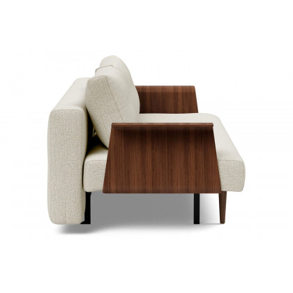 Innovation Living Recast Plus Sofa Bed Dark Styletto with Arms - 527 Mixed Dance Natural