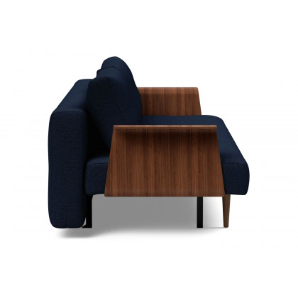 Innovation Living Recast Plus Sofa Bed Dark Styletto with Arms - 528 Mixed Dance Blue