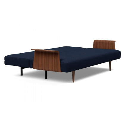 Innovation Living Recast Plus Sofa Bed Dark Styletto with Arms - 528 Mixed Dance Blue
