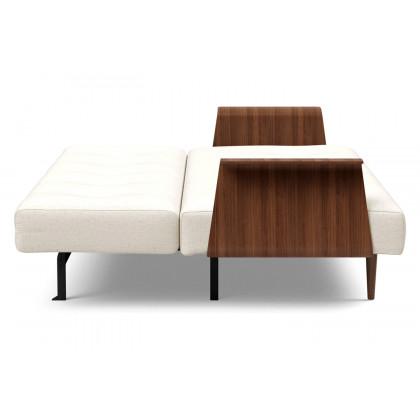 Innovation Living Recast Plus Sofa Bed Dark Styletto with Arms - 531 Bouclé Off White