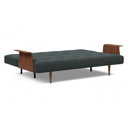 Innovation Living Recast Plus Sofa Bed Dark Styletto with Arms - 534 Bouclé Black Raven