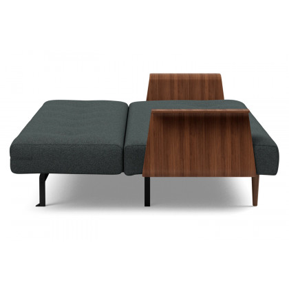 Innovation Living Recast Plus Sofa Bed Dark Styletto with Arms - 534 Bouclé Black Raven