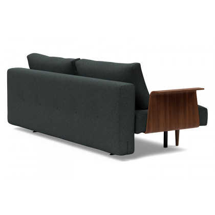 Innovation Living Recast Plus Sofa Bed Dark Styletto with Arms - 534 Bouclé Black Raven