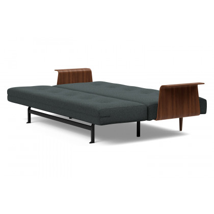 Innovation Living Recast Plus Sofa Bed Dark Styletto with Arms - 534 Bouclé Black Raven