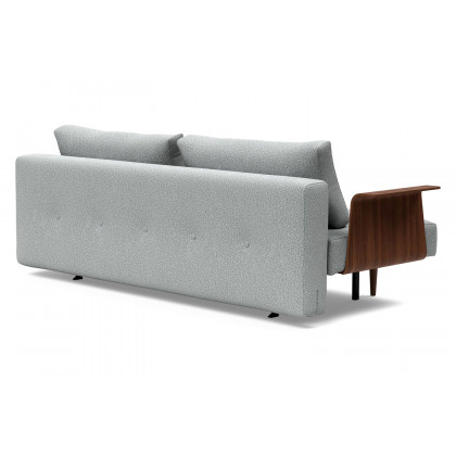 Innovation Living Recast Plus Sofa Bed Dark Styletto with Arms - 538 Melange Light Gray