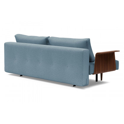 Innovation Living Recast Plus Sofa Bed Dark Styletto with Arms - 558 Soft Indigo