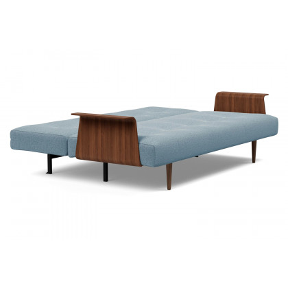 Innovation Living Recast Plus Sofa Bed Dark Styletto with Arms - 558 Soft Indigo