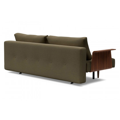 Innovation Living Recast Plus Sofa Bed Dark Styletto with Arms - 575 Vivus Dusty Olive
