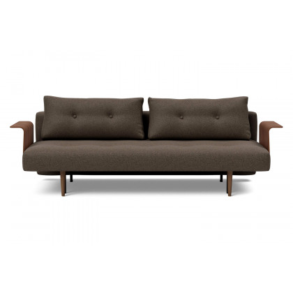 Innovation Living Recast Plus Sofa Bed Dark Styletto with Arms - 578 Kenya Taupe