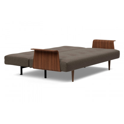 Innovation Living Recast Plus Sofa Bed Dark Styletto with Arms - 578 Kenya Taupe