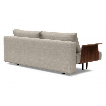 Innovation Living Recast Plus Sofa Bed Dark Styletto with Arms - 579 Kenya Gravel