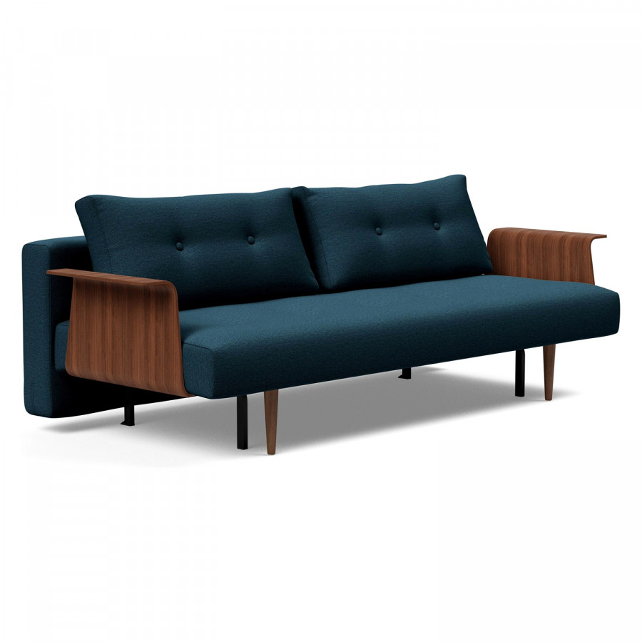 Innovation Living Recast Plus Sofa Bed Dark Styletto with Arms - 580 Argus Navy Blue
