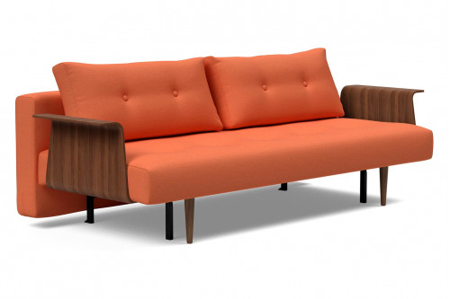 Innovation Living™ Recast Plus Sofa Bed Dark Styletto with Arms - 581 Argus Rust