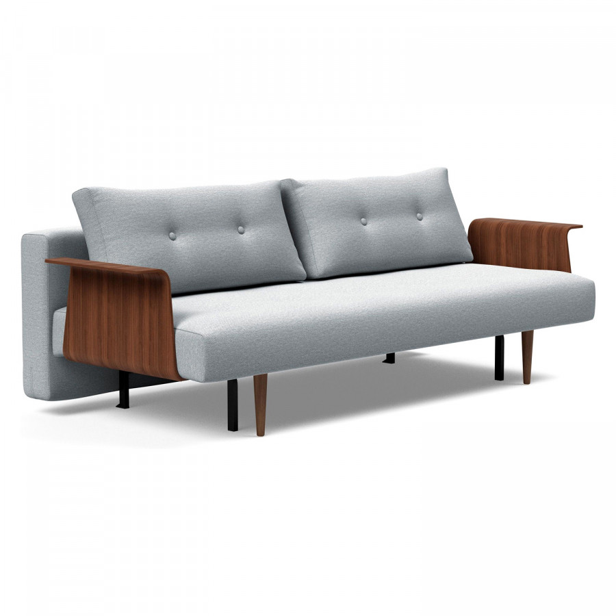 Innovation Living Recast Plus Sofa Bed Dark Styletto with Arms - 583 Argus Gray