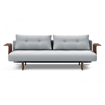 Innovation Living Recast Plus Sofa Bed Dark Styletto with Arms - 583 Argus Gray