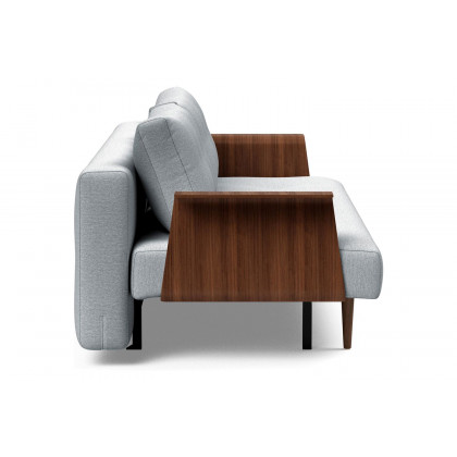 Innovation Living Recast Plus Sofa Bed Dark Styletto with Arms - 583 Argus Gray