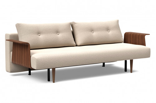 Innovation Living™ Recast Plus Sofa Bed Dark Styletto with Arms - 584 Argus Natural