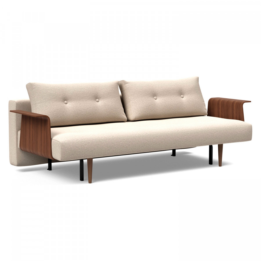 Innovation Living Recast Plus Sofa Bed Dark Styletto with Arms - 584 Argus Natural