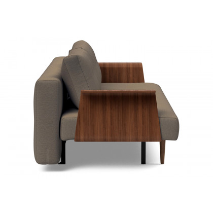 Innovation Living Recast Plus Sofa Bed Dark Styletto with Arms - 585 Argus Brown