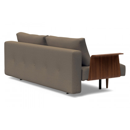 Innovation Living Recast Plus Sofa Bed Dark Styletto with Arms - 585 Argus Brown