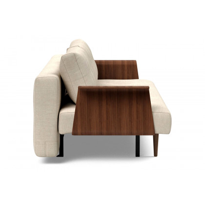 Innovation Living Recast Plus Sofa Bed Dark Styletto with Arms - 586 Phobos Latte