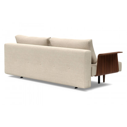 Innovation Living Recast Plus Sofa Bed Dark Styletto with Arms - 586 Phobos Latte