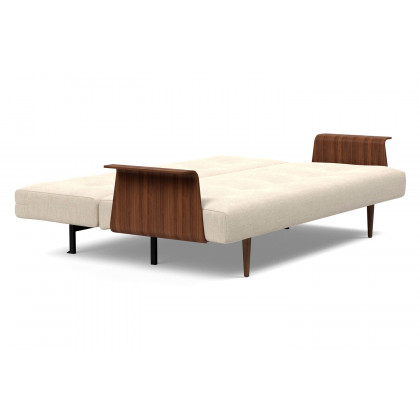Innovation Living Recast Plus Sofa Bed Dark Styletto with Arms - 586 Phobos Latte