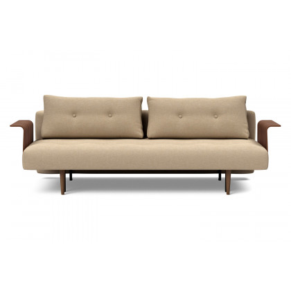 Innovation Living Recast Plus Sofa Bed Dark Styletto with Arms - 587 Phobos Mocha