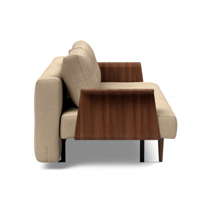 Innovation Living Recast Plus Sofa Bed Dark Styletto with Arms - 587 Phobos Mocha
