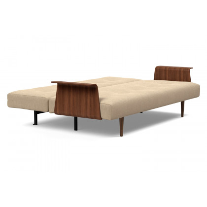 Innovation Living Recast Plus Sofa Bed Dark Styletto with Arms - 587 Phobos Mocha