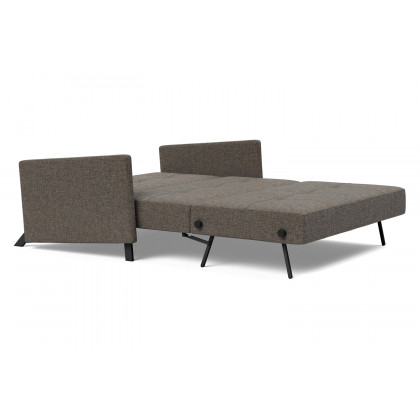Innovation Living Cubed Full Size Sofa Bed with Arms - 216 Flashtex Dark Gray