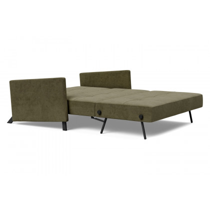 Innovation Living Cubed Full Size Sofa Bed with Arms - 316 Cordufine Pine Green