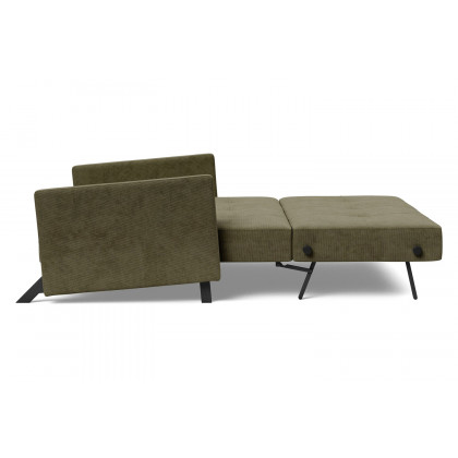 Innovation Living Cubed Full Size Sofa Bed with Arms - 316 Cordufine Pine Green