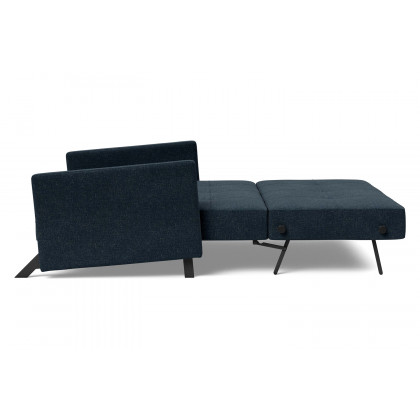 Innovation Living Cubed Full Size Sofa Bed with Arms - 515 Nist Blue